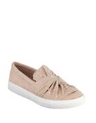 Mia Aretha Faux Pearl Embellished Suede Sneakers