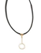 Design Lab Lord & Taylor Faux Leather Necklace