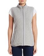 Context Quilted Stand-collar Vest