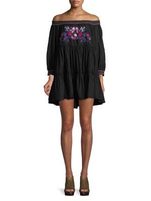 Free People Off-the-shoulder Cotton Dress