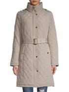 Michael Kors Quilted Belted Coat