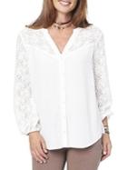 Democracy Long-sleeve Lace Top