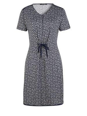 Olsen Casual Coast Chevron Shirt Dress
