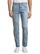 Levi's 511 Slim-fit Ripped Splatter Jeans