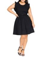City Chic Plus Cutie Fit-&-flare Dress