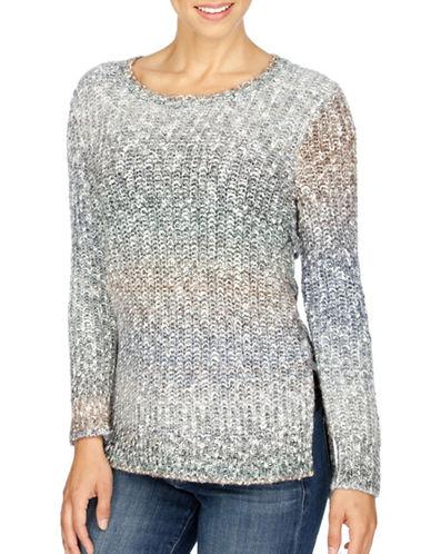 Lucky Brand Ombre Patterned Long Sleeve Pullover