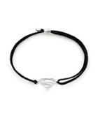 Alex And Ani Sterling Silver Superman Pull Cord Bracelet