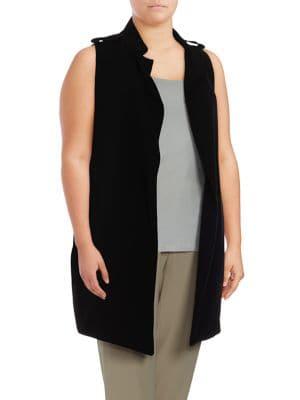 Calvin Klein Plus Open Front Vest