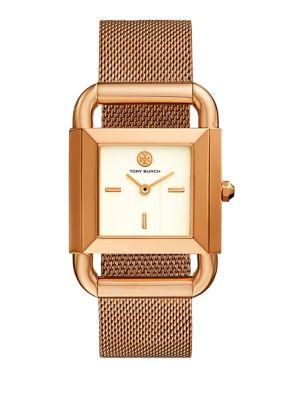 Tory Burch Phipps Rose Goldtone Mesh Watch