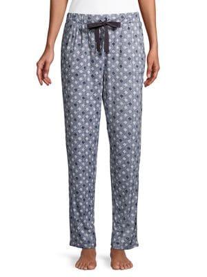 Nuit Rouge Self-tie Bow Floral Pants
