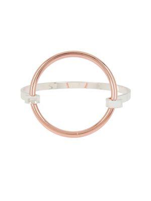 Bcbgeneration Platinum Rose Open Circle Cuff Bracelet