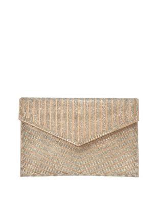Sasha Beaded Leather Envelope Clutch