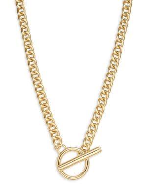Design Lab Goldtone Toggle Necklace