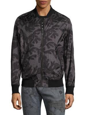Diesel Leaf Palm Bomber Jacket