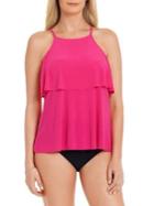 Magicsuit Solid Julia Popover Tankini Swim Top