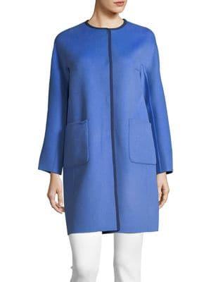 Weekend Max Mara Long Doppio Virgin Wool Jacket
