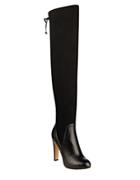 Nine West Brenna Leather-blend Over-the-knee Dress Boots