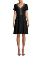 Karl Lagerfeld Paris Pearl A-line Dress