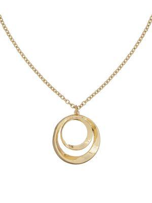 Laundry By Shelli Segal Open Circle Pendant Necklace