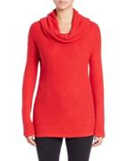 Lord & Taylor Drop-shoulder Cowl-neck Sweater