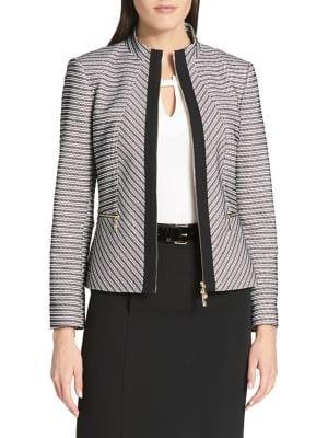 Tommy Hilfiger Chevron Striped Zip Jacket