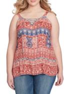 Jessica Simpson Plus Printed Tank Top