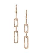 Vince Camuto Paved Crystal Double Drop Earrings