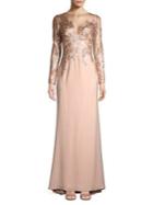 Tadashi Shoji Sequined High-low Gown