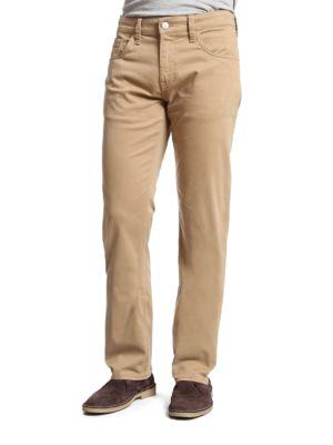 Mavi Zach British Khaki Twill Straight-leg Pants