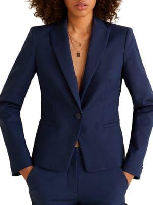 Mango Essential Structured Cropped Blazer