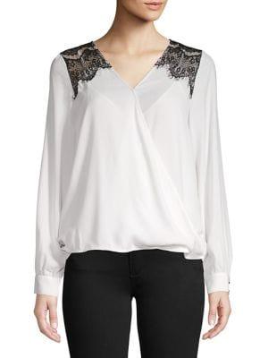 Vero Moda Lace Wrap Front Blouse
