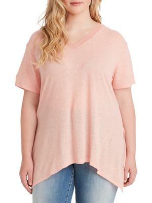 Jessica Simpson Plus Tamie Sharkbite Tee
