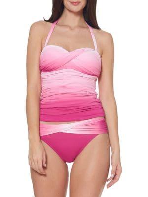 Bleu By Rod Beattie Berry Twisted Bandeau Tankini