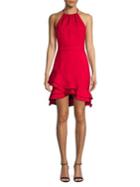 Cooper St Senorita High-neck Frill Sheath Dress