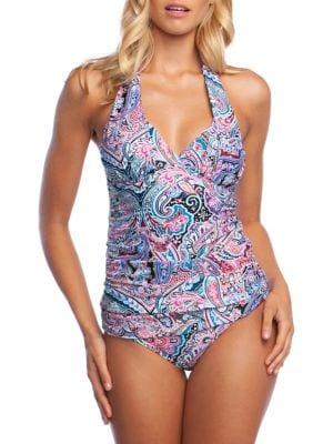 La Blanca Swirlin Around Tankini Top