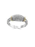 Effy Diamond, Sterling Silver And 18k Yellow Gold Ring, 0.1 Tcw