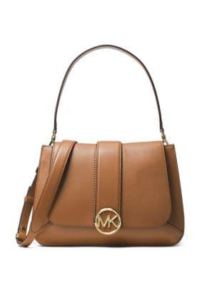 Michael Michael Kors Lillie Flap Leather Top Handle Bag