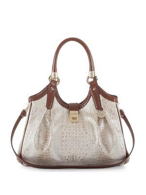 Brahmin Cacara Textured Leather Satchel