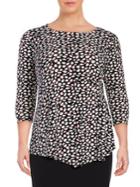 Vince Camuto Plus Patterned Tunic Top