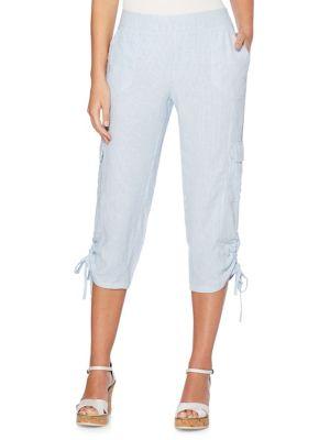 Rafaella Pinstripe Capri Pants