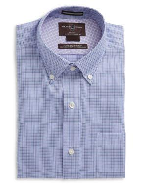 Black Brown Tattersall Cotton Dress Shirt