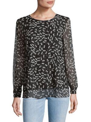 Anne Klein Polka Dot Blouse