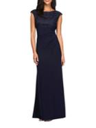 Alex Evenings Embroidered Cap Sleeve Gown