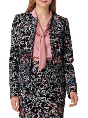 Tahari Arthur S. Levine Sequin Velvet Jacket