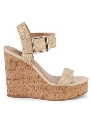 Steve Madden Splash Cork Platform Wedge Sandals