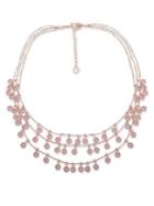 Anne Klein Crystal Layered Three-row Necklace