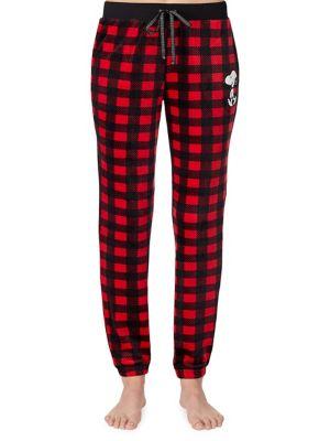 Peanuts Snoopy Stretch Velour Jogger Pants