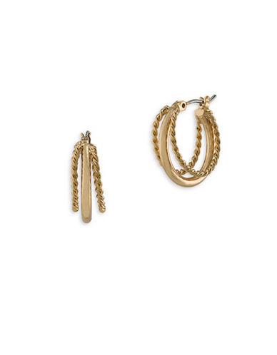 Lauren Ralph Lauren Perfect Pieces 12k Gold Triple Hoop Earrings