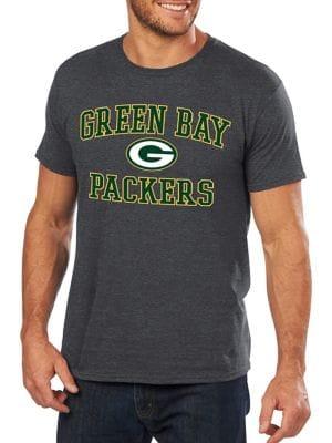 Majestic Green Bay Packers Nfl Heart And Soul Iii Cotton Tee