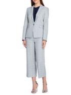 Tahari Arthur S. Levine Petite Notch-collar Plaid Jacket